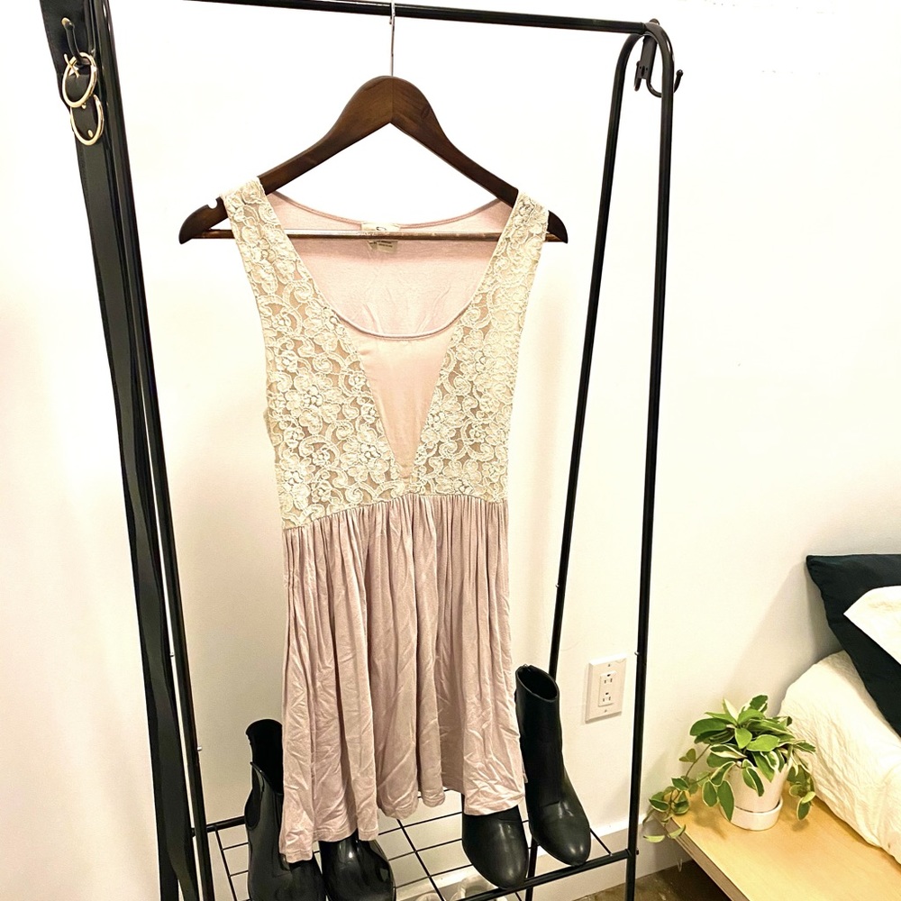 Cream Lace Dress
